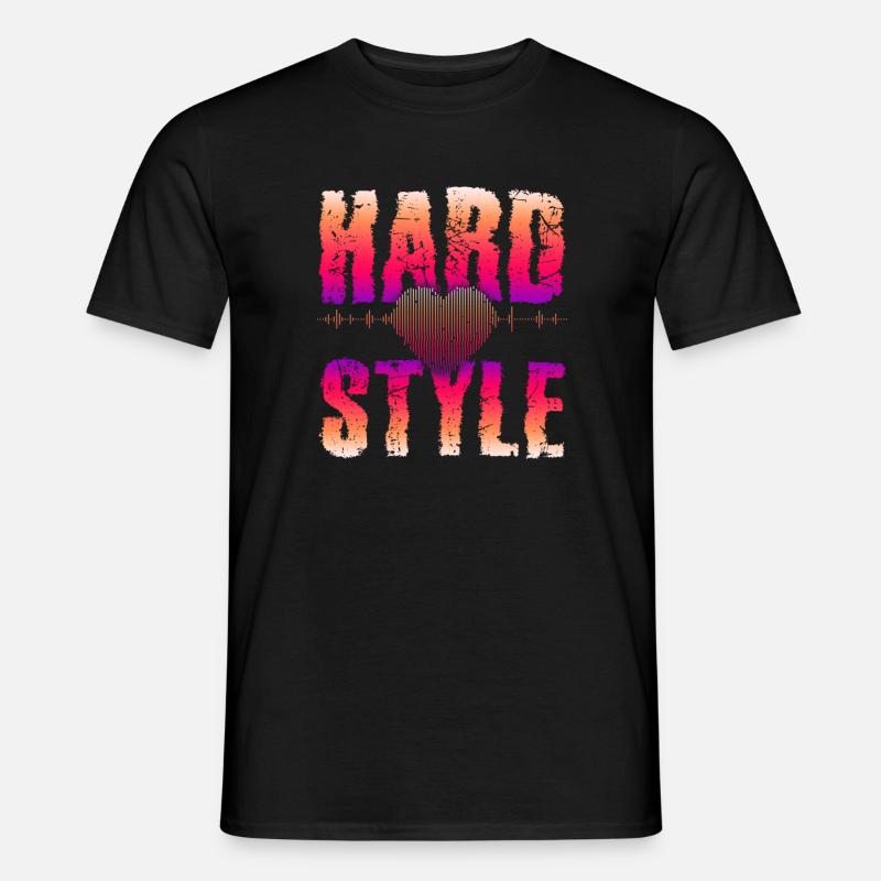 Hardstyle Techno Rave Raver Geschenk - Männer T-Shirt - Schwarz