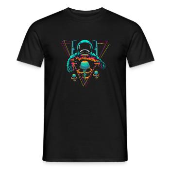 Astronaute océan océan plongeur Jellyfish cadeau - T-shirt homme - noir - Devant - AI Model Male 178 light (178cm)