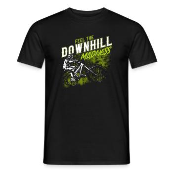 Downhill Madness VTT VTT cadeau - T-shirt homme - noir - Devant - AI Model Male 178 light (178cm)