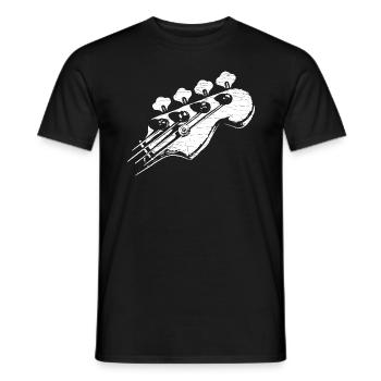 Bassgitarre Bass Gitarre Bassist - Männer T-Shirt - Schwarz - Vorne - AI Model Male 178 light (178cm)