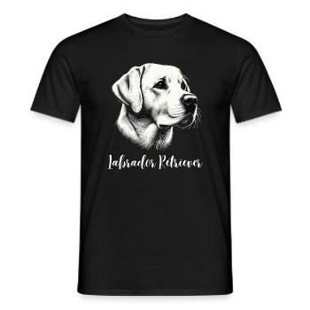 Labrador Retriever Dog Dog Owner Family Dog - Men's T-Shirt - black - Front - AI Model Male 178 light (178cm)