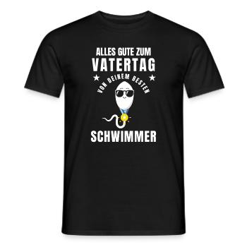 Vatertag Vater Papa Sohn Tochter Geburt Lustig - Männer T-Shirt - Schwarz - Vorne - AI Model Male 178 light (178cm)