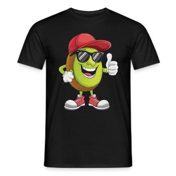 Kiwi - Männer T-Shirt - Schwarz - Vorne - AI Model Male 178 light (178cm)