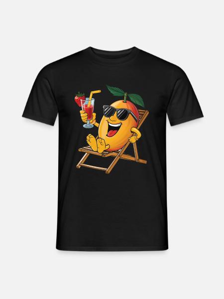 Mango - Männer T-Shirt - Schwarz