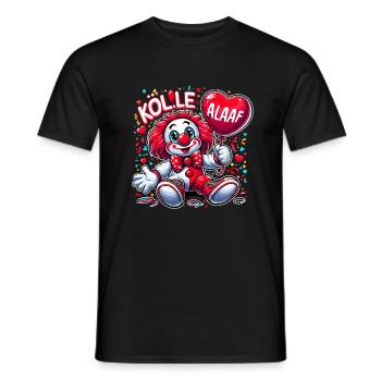 Carnaval Cologne Cologne Alaaf Cologne Clown Mignon - T-shirt homme - noir - Devant - AI Model Male 178 light (178cm)