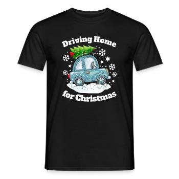 Christmas Family Home Car Christmas Tree - Men's T-Shirt - black - Front - AI Model Male 178 light (178cm)
