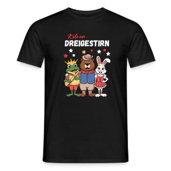 Carnaval Cologne Triumvirat Cologne Alaaf Bear - T-shirt homme - noir - Devant - AI Model Male 178 light (178cm)