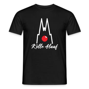 Carnaval Cologne Cologne Alaaf Cologne Cathédrale Clown drôle - T-shirt homme - noir - Devant - AI Model Male 178 light (178cm)