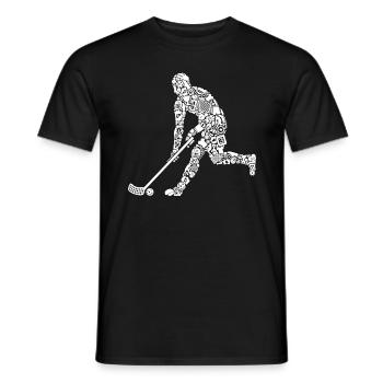 Floorball Salibandy Innebandy Floorball Homme - T-shirt homme - noir - Devant - AI Model Male 178 light (178cm)