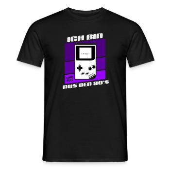 I'm from the 80s - Men's T-Shirt - black - Front - AI Model Male 178 light (178cm)