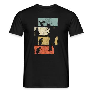 Saxophon Geschenk Saxophonist - Männer T-Shirt - Schwarz - Vorne - AI Model Male 178 light (178cm)