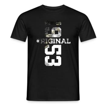 ORIGINAL 1953 COOL 73RD BIRTHDAY - Men's T-Shirt - black - Front - AI Model Male 178 light (178cm)