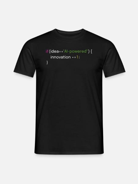 Innovation et conception de codage par l’IA - T-shirt homme - noir