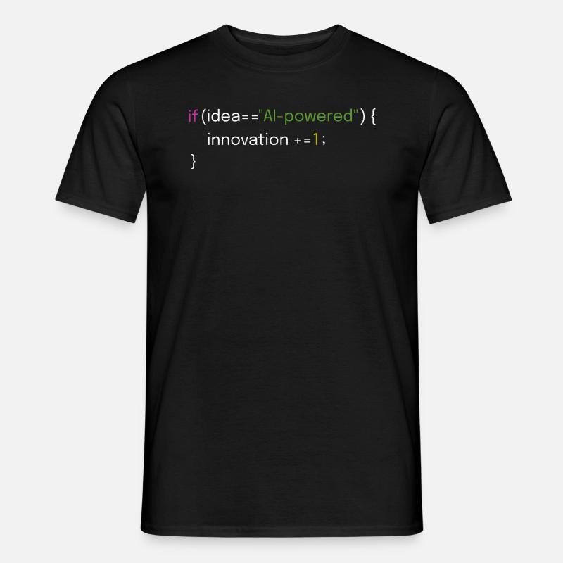 Innovation et conception de codage par l’IA - T-shirt homme - noir