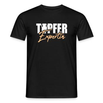 Töpfer Expertin Töpfern Handarbeit Handwerk Kunst - Männer T-Shirt - Schwarz - Vorne - AI Model Male 178 light (178cm)