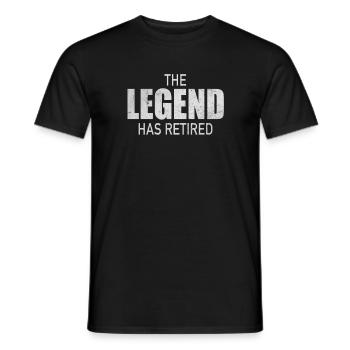 The Legend Has Retired Legend Retires - Men's T-Shirt - black - Front - AI Model Male 178 light (178cm)