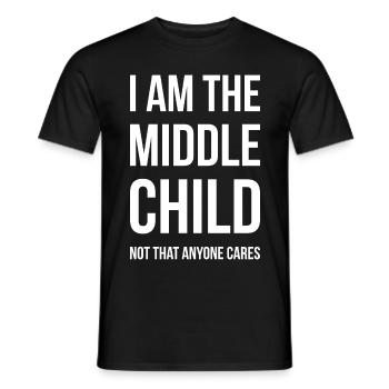 Mittleres Kind I - Männer T-Shirt - Schwarz - Vorne - AI Model Male 178 light (178cm)