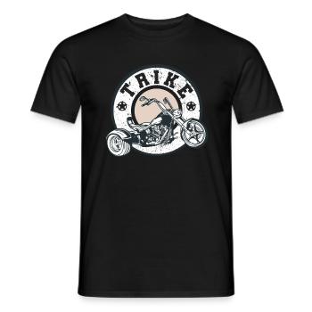Trike Trike Pilote Trike Moteur Trike Vintage - T-shirt homme - noir - Devant - AI Model Male 178 light (178cm)