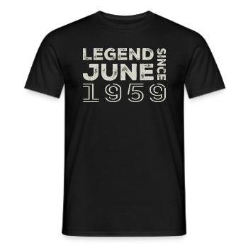 Juni 1959 Geburtstag Juni 1959 Juni Geschenk 1959 - Männer T-Shirt - Schwarz - Vorne - AI Model Male 178 light (178cm)