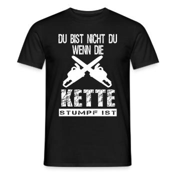 Holzfäller Waldarbeiter Förster Holzhauer Geschenk - Männer T-Shirt - Schwarz - Vorne - AI Model Male 178 light (178cm)