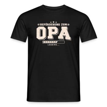 Beförderung zum Opa loading - Männer T-Shirt - Schwarz - Vorne - AI Model Male 178 light (178cm)