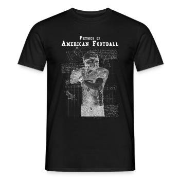 Football américain - T-shirt homme - noir - Devant - AI Model Male 178 light (178cm)