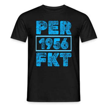 1956 - Männer T-Shirt - Schwarz - Vorne - AI Model Male 178 light (178cm)