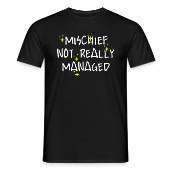 Unfug nicht wirklich geschafft lustig sarkastisch - Männer T-Shirt - Schwarz - Vorne - AI Model Male 178 light (178cm)