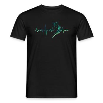 Cheval cavalier cadeau de cavalier - T-shirt homme - noir - Devant - AI Model Male 178 light (178cm)