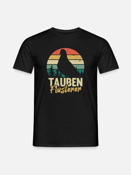 Tauben Flüsterer Taubenzüchter Vintage Tauben - Männer T-Shirt - Schwarz