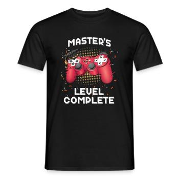 Master es Level Complete Gamer Class Of 2021 Gradua - Männer T-Shirt - Schwarz - Vorne - AI Model Male 178 light (178cm)