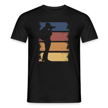 Retro Kamera Fotograf Vintage Fotografie - Männer T-Shirt - Schwarz - Vorne - AI Model Male 178 light (178cm)