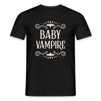 BABY VAMPIR T-shirt Design - Männer T-Shirt - Schwarz - Vorne - AI Model Male 178 light (178cm)