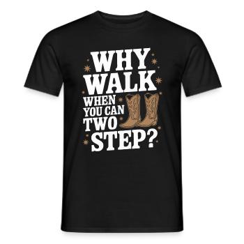 Line Dancing Dancing Dancers - Men's T-Shirt - black - Front - AI Model Male 178 light (178cm)