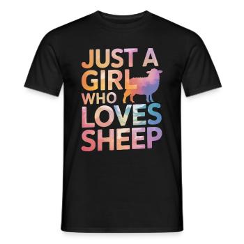 Sheep Sheep Farmer Lamb Farmer - Men's T-Shirt - black - Front - AI Model Male 178 light (178cm)