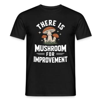 Mushroom Mushrooms Funghi Mushroom - Men's T-Shirt - black - Front - AI Model Male 178 light (178cm)