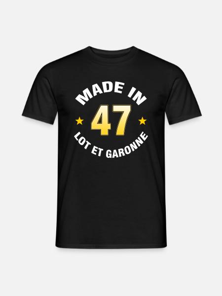 Lot et Garonne - T-shirt homme - noir