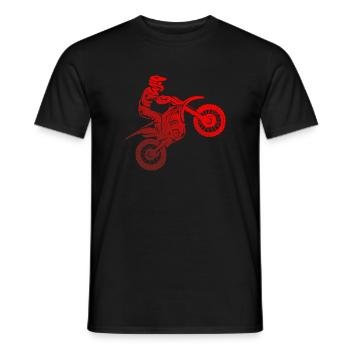 Dirt Bike Motorrad Biker Kinder Motocross - Männer T-Shirt - Schwarz - Vorne - AI Model Male 178 light (178cm)
