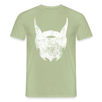 barbe - T-shirt homme - vert sauge - Devant - AI Model Male 178 light (178cm)