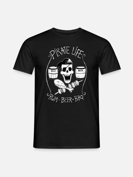 piratelife - Men's T-Shirt - black