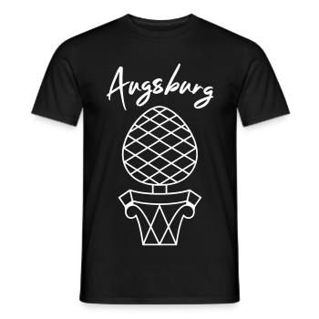 Augsburg | Design color adjustable - Men's T-Shirt - black - Front - AI Model Male 178 light (178cm)