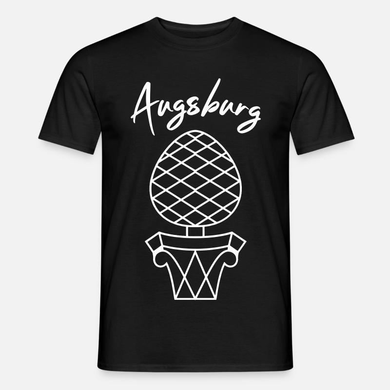 Augsburg | Designfarbe einstellbar - Männer T-Shirt - Schwarz