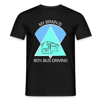 Chauffeur d’autobus scolaire Chauffeur d’autobus scolaire - T-shirt homme - noir - Devant - AI Model Male 178 light (178cm)