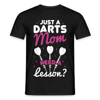 Darter Mutter - Brauchst Du eine Lektion - Männer T-Shirt - Schwarz - Vorne - AI Model Male 178 light (178cm)