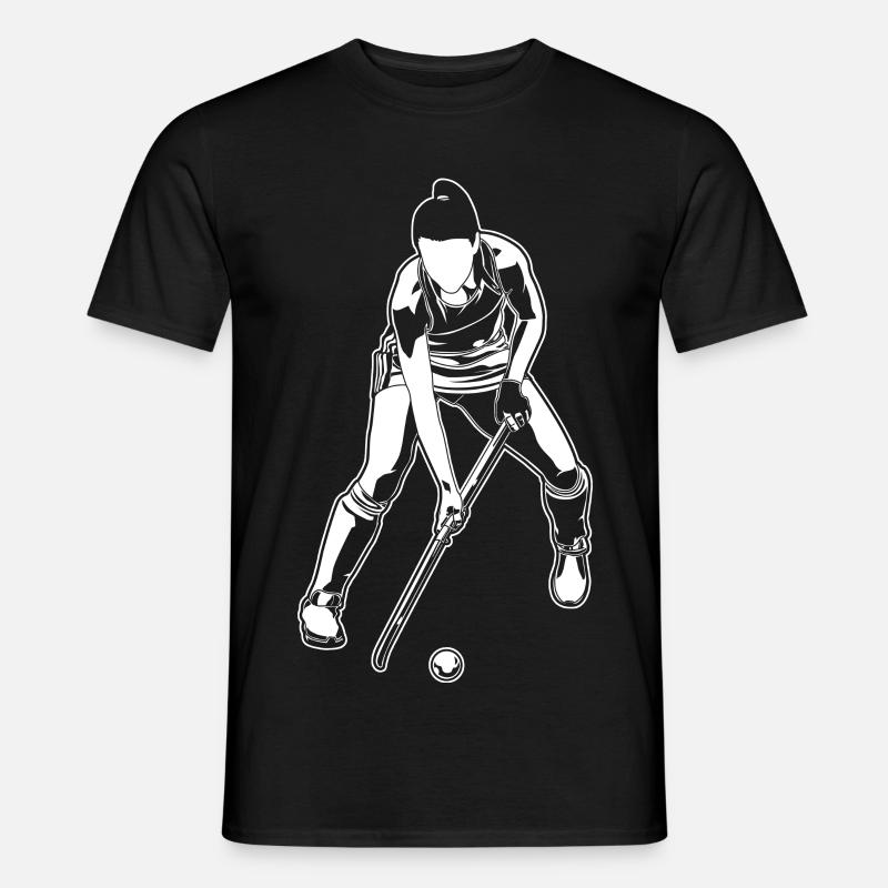 Feldhockey Mädchen - Männer T-Shirt - Schwarz