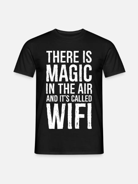 there is magic in the air - Men's T-Shirt - black