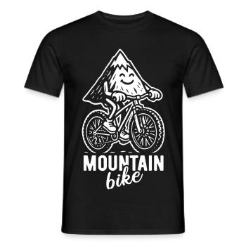 VTT - Jeu de mots sur le vélo - T-shirt homme - noir - Devant - AI Model Male 178 light (178cm)