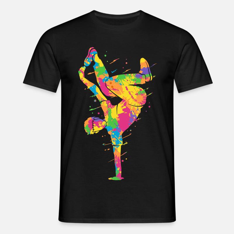 Breakdancing Bunt Breakdancer Jungen Breakdance - Männer T-Shirt - Schwarz