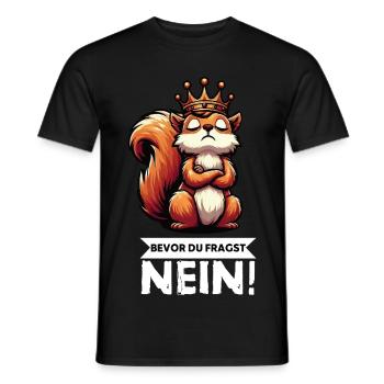 Before You Ask Squirrel Squirrel Rodents - Men's T-Shirt - black - Front - AI Model Male 178 light (178cm)