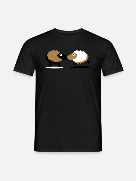 sheep - T-shirt homme - noir